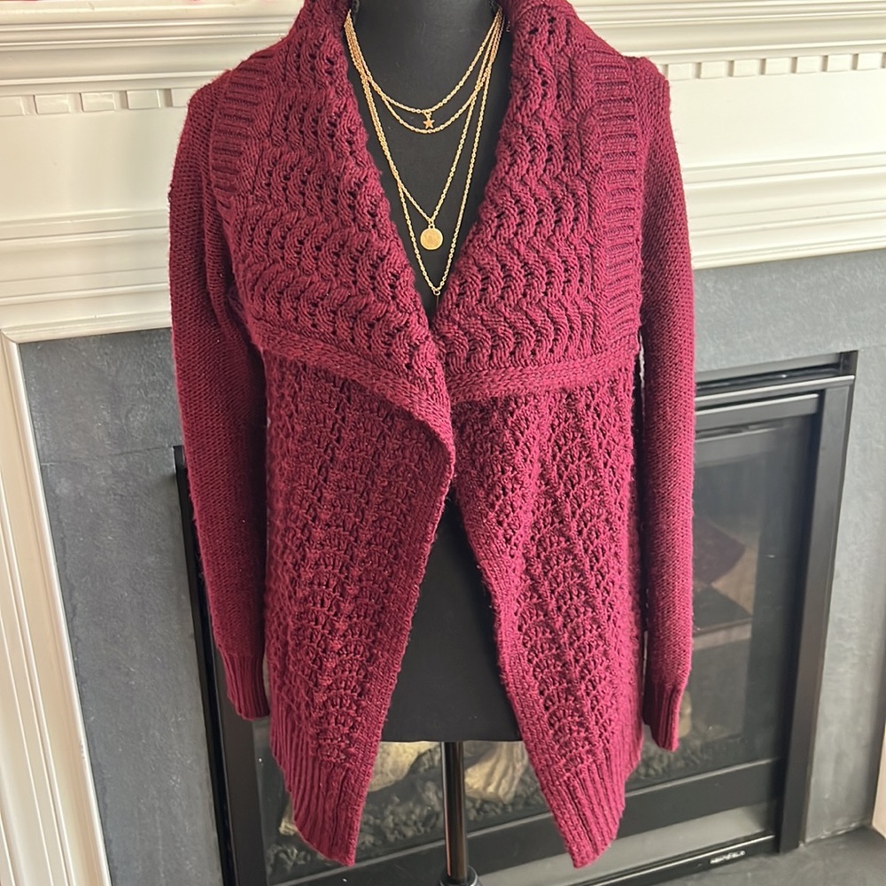 AE Open Front Chunky Knit Cardigan